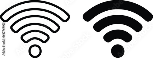 WiFi Icons – Wireless Internet Connection Symbol Set