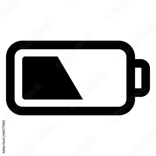 Logo recarga. Icono pila eléctrica con líneas