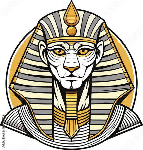 sphinx with pharaoh headdress