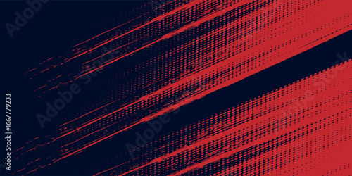 Black and red abstract grunge background with halftone style abstract modern