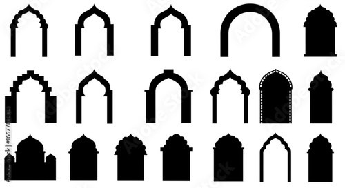 Stunning collection of traditional Arabic archways and window shapes for unique architectural designs