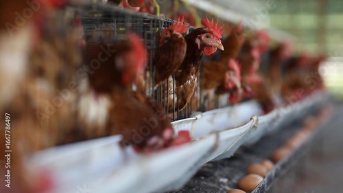 Wallpaper Mural Egg-laying chickens in farm Torontodigital.ca