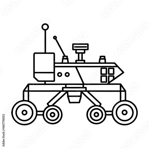 Tractor with trailer and machinery on white background