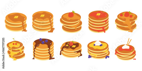 Pancakes Illustration
