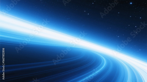 abstract blue background with stars