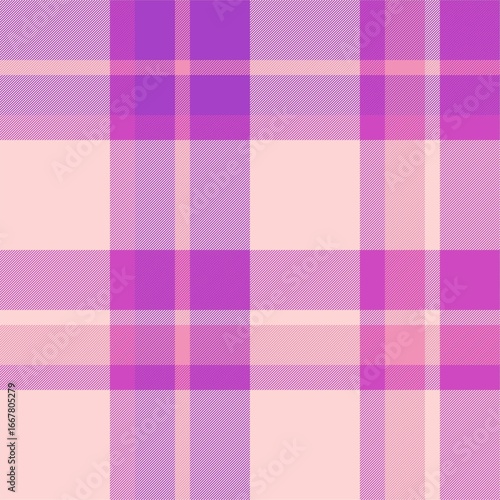 Pink and purple plaid pattern tartan fabric