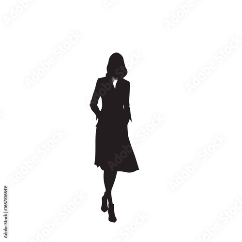 silhouette of a woman