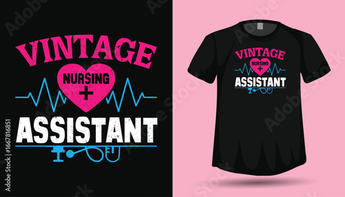 Nurse T‑Shirt Design Vector Graphics

