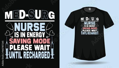 Nurse T‑Shirt Design Vector Graphics


