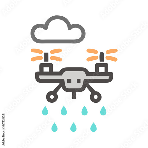 Drone Weather Monitoring: Technology Assessing Rainfall with Cloud Coverage and Water Droplets