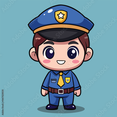 design logo vector cartoon icon mascot police