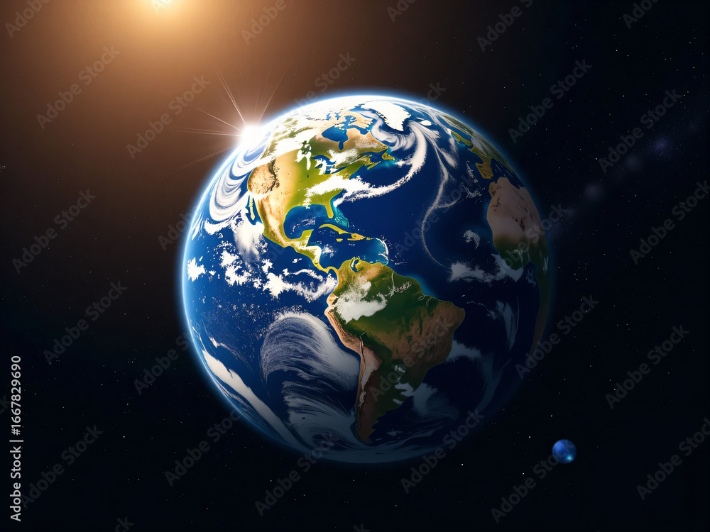 Fototapeta premium Planet earth in space