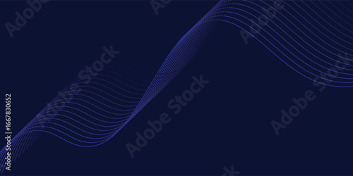 Abstract background design with diagonal blue and pink or purple line pattern. Vector horizontal format for digital luxury business