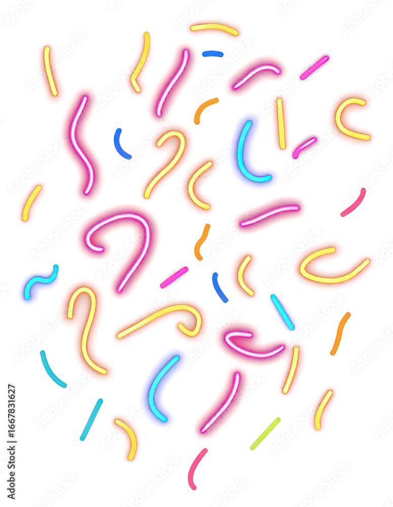 Fototapeta premium PNG Confetti lights neon background.