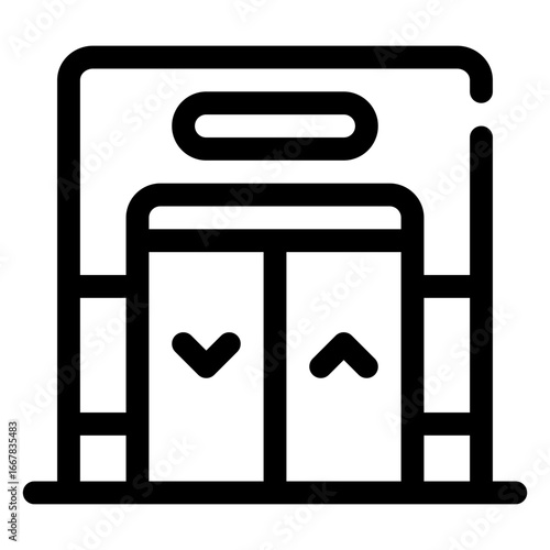 icon elevators with style outline