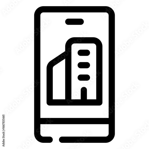 icon online booking with style outline