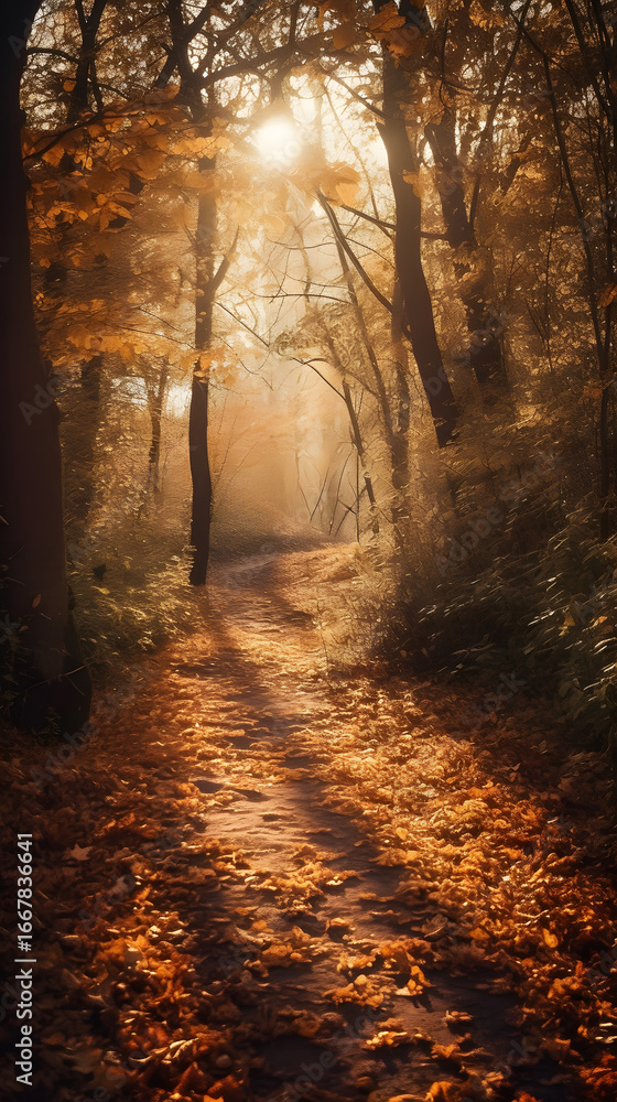 Fototapeta premium autumn park