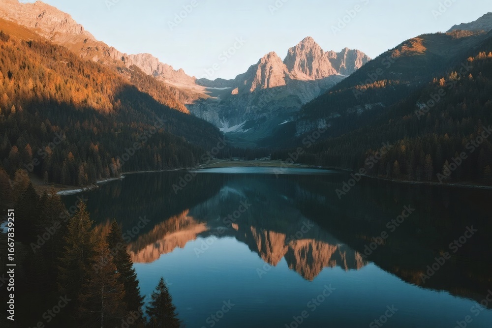 Obraz premium Scenic Mountain View with Majestic Natural Landscape