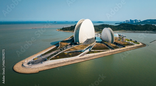 Photos Aerial view of landscape in zhuhai, China