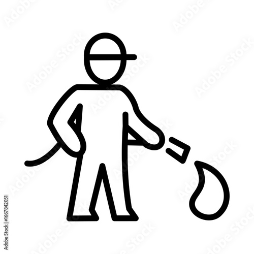 Firefighter icon  or logo isolated sign symbol vector illustration - high quality black style vector icons