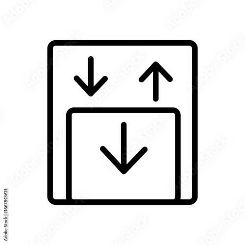 Emergency Staircase icon  or logo isolated sign symbol vector illustration - high quality black style vector icons