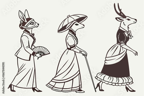 Ladies of the Menagerie: A Victorian Promenade”