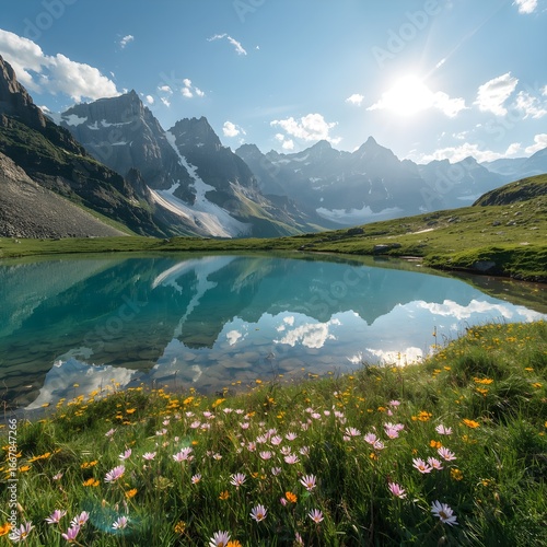 Crystal Clear Alpine Lake