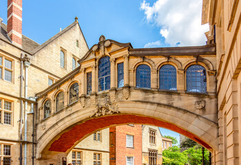 Fototapete Seufzerbrücke Hertford Bridge Oxford historisches Zentrum  © Mistervlad