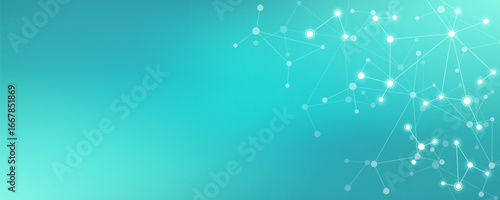 Molecular structure and genetic engineering, molecules DNA, neural network, scientific research. Abstract background for innovation technology, science, healthcare, and medicine