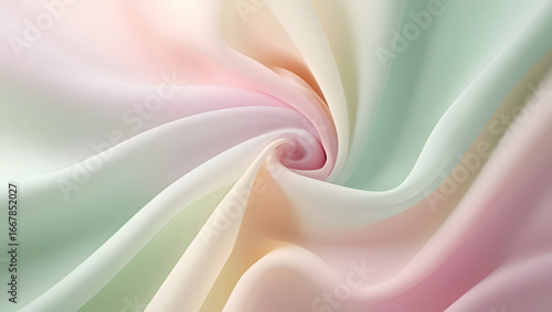 Professional Soft Pastel Gradient Background in Mint, Pink, and Ivory with HDR Cinematic Glow