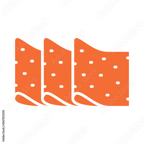 leather color flat icon for digital and print projects. Building materials.