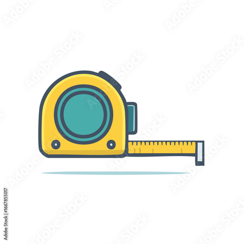 Yellow tape measure tool, measuring, measuring tape, measuring instrument, tool for measurement
