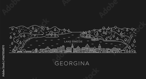 Georgina Ontario Minimalist Skyline