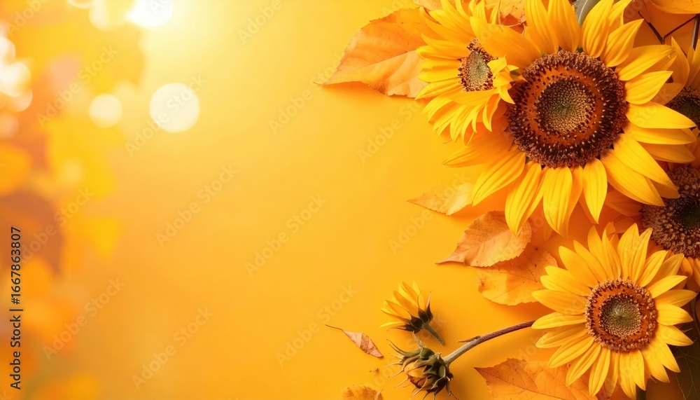 Obraz premium Vibrant sunflower blooming in nature outdoor garden floral photography bright yellow background close-up view natural beauty concept