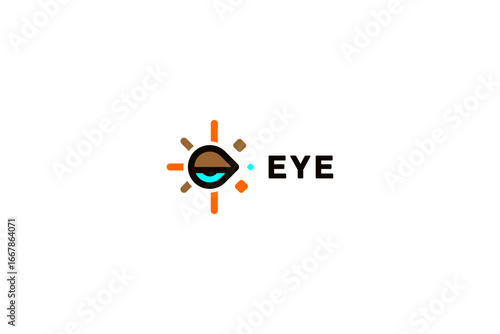 Template logo design solution for ophthalmology clinic