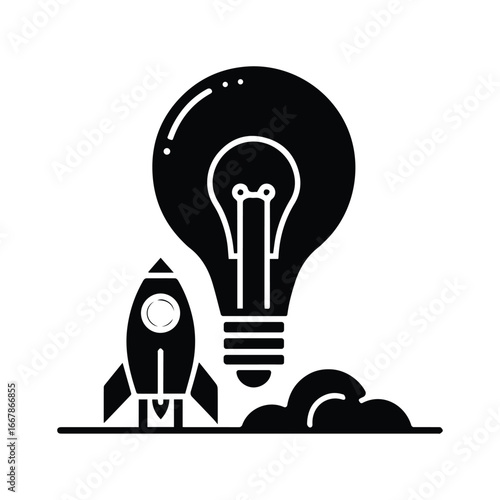 Business startup and innovation idea symbol