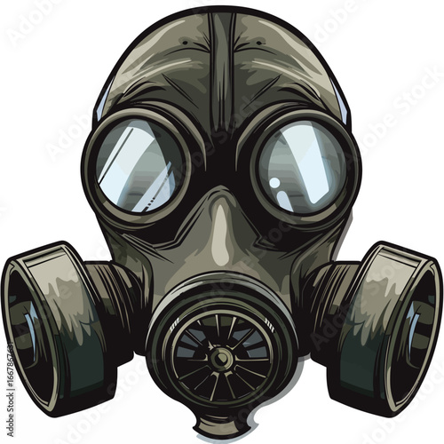 Gas mask vector 