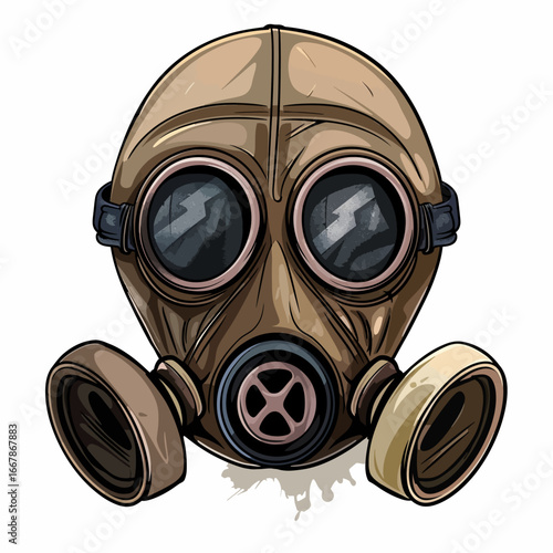 gas mask isolated