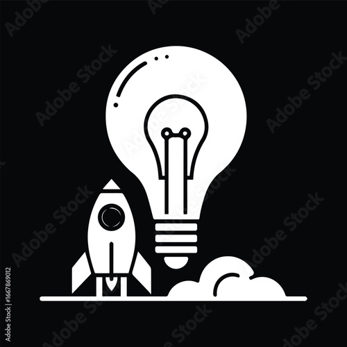 Business startup and innovation idea symbol