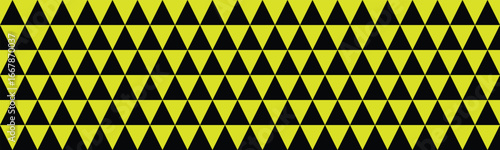 Wallpaper Mural Seamless abstract geometric triangle pattern in black and yellow bold design Torontodigital.ca