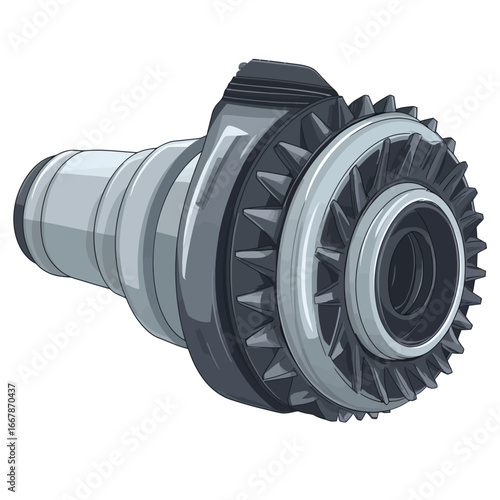 Gearbox isolated on a white background 