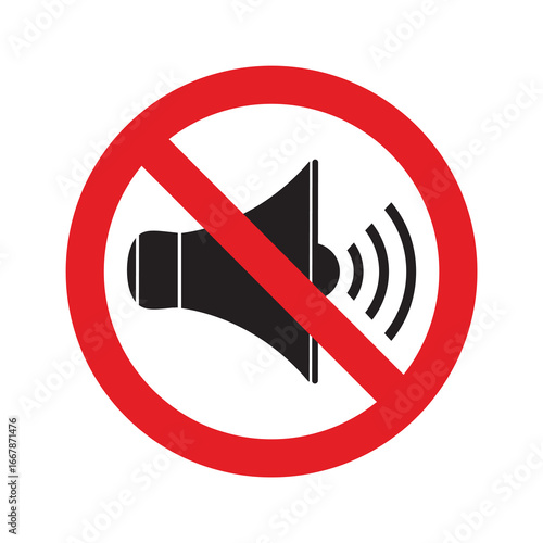 Do not make loud noise. Mute your phone sign, sound off symbol, silence icon, noise ban, keep quiet. Noise is prohibited, sign of prohibition