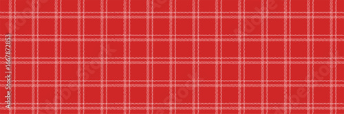 Wallpaper Mural Midcentury modern seamless red plaid tartan pattern with white stripes for fabric and retro textile design Torontodigital.ca