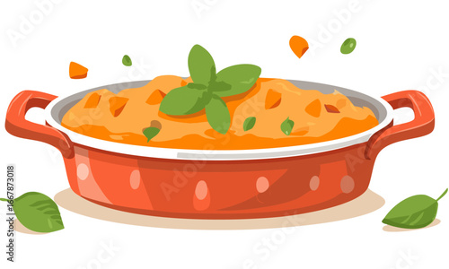 pot with vegetables