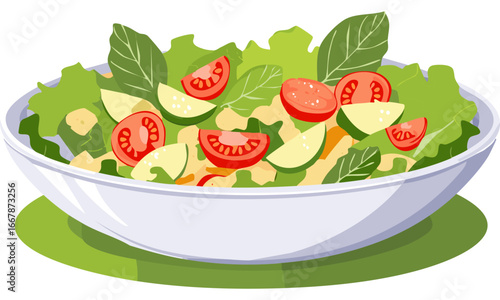 fresh vegetable salad