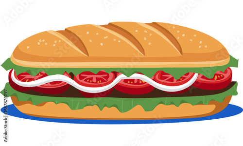 hamburger isolated on white