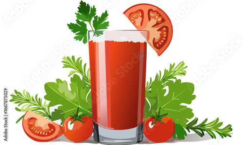 glass of tomato juice