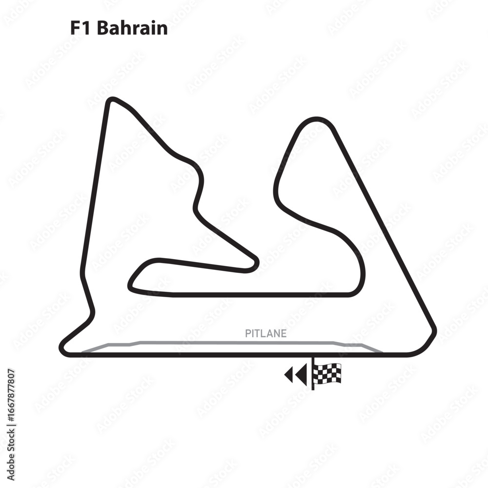 Fototapeta premium Bahrain International Circuit, GP von Bahrain