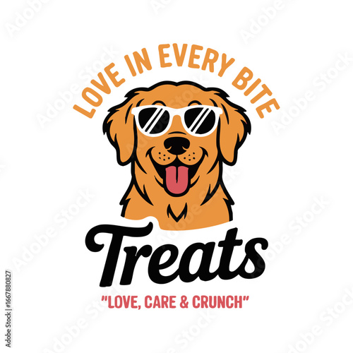 Dog Mascot Logo Family Dog Care modern Vector Illustration t-shirt design,  Modern vector Cute doge t-shirt print, easily editable and scalable.