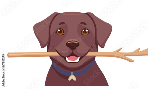 dog with bone